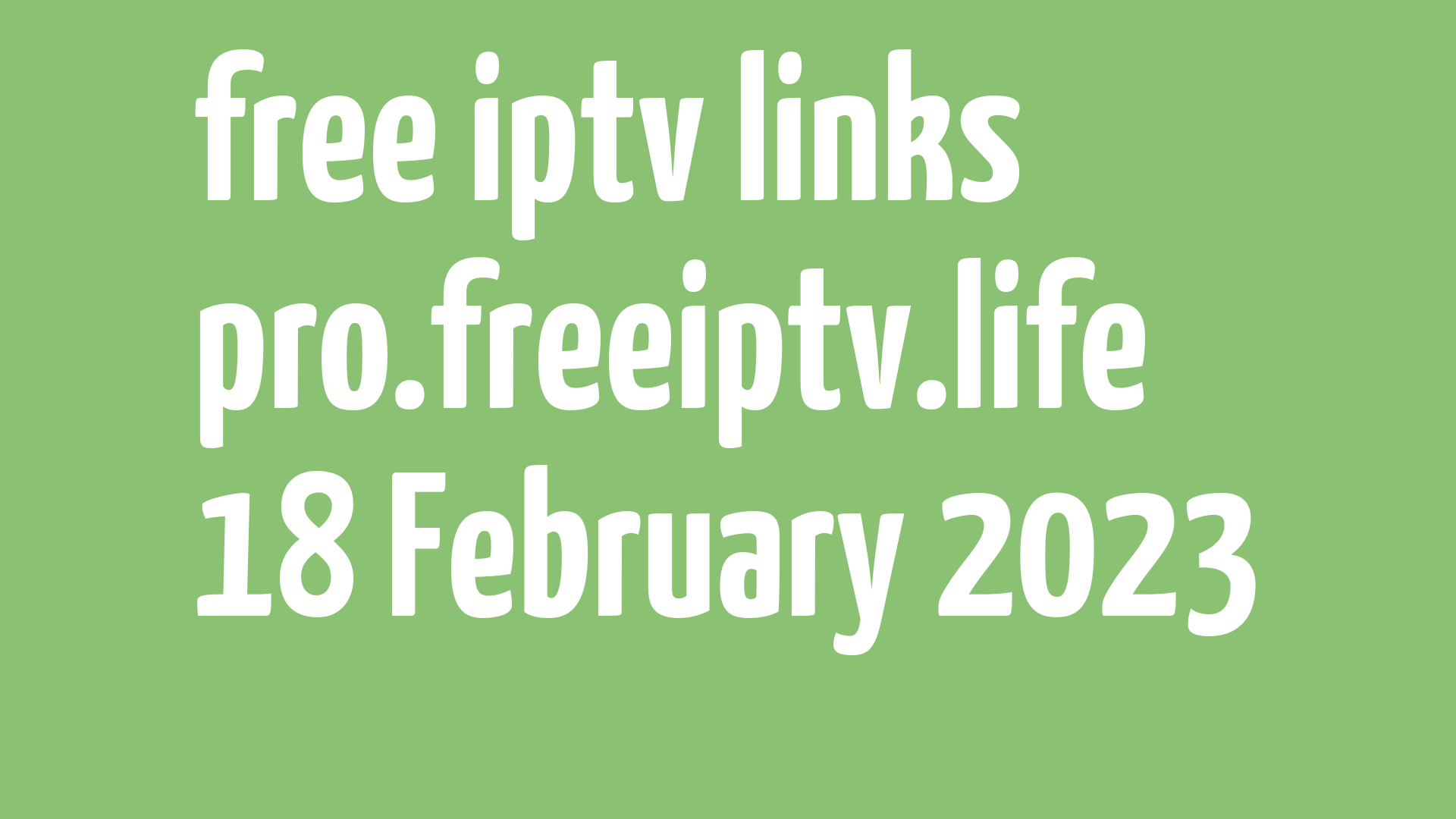 free iptv links 170223